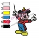 Mickey Mouse Cartoon Embroidery 38